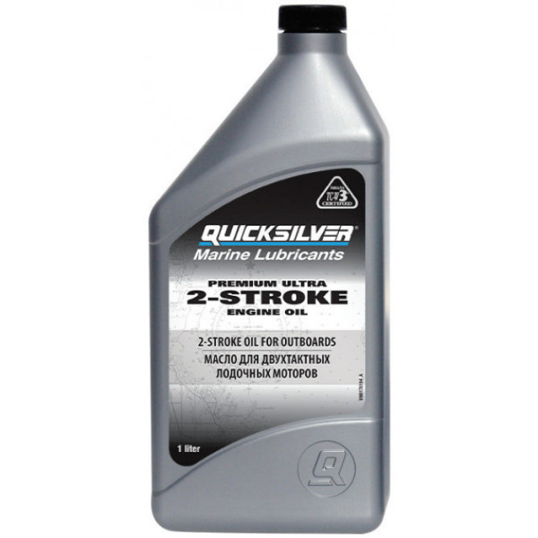 Масло Quicksilver 2-stroke Premium Ultra TCW3 1л 92-8M0170003 в Ачинске